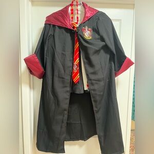 Harry Potter Halloween Costume- robe, skirt, sweater, tie & button down shirt.